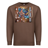 Chestnut Western Reel Cool Dad American Flag Bass Premium Sweatshirt - LillyAllenDesigns