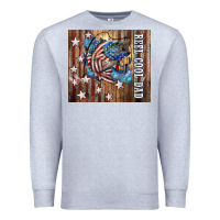 Heather Grey Western Reel Cool Dad American Flag Bass Premium Sweatshirt - LillyAllenDesigns