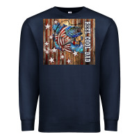 Navy Western Reel Cool Dad American Flag Bass Premium Sweatshirt - LillyAllenDesigns