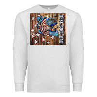 Oatmeal Heather Western Reel Cool Dad American Flag Bass Premium Sweatshirt - LillyAllenDesigns