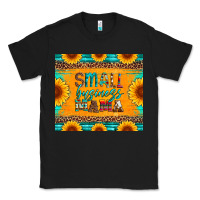Black small business mama leopard turquoise aztec serape cowhide sunflowers Classic Tee - Artiststas