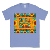 Colony Blue small business mama leopard turquoise aztec serape cowhide sunflowers Classic Tee - Artiststas