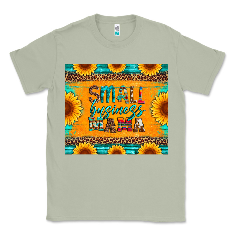 Small Business Mama Leopard Turquoise Aztec Serape Cowhide Sunflowers Classic Tee by Artiststas | Teevron