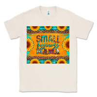 Natural small business mama leopard turquoise aztec serape cowhide sunflowers Classic Tee - Artiststas