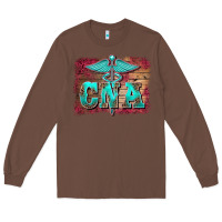 Chestnut western nurse certified nurse  assistant medilcal symbol  background Long Sleeve Tee - BarkalooDesign
