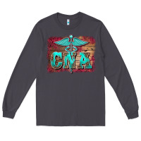 Smoke western nurse certified nurse  assistant medilcal symbol  background Long Sleeve Tee - BarkalooDesign