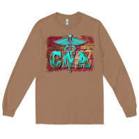 Toasted Coconut western nurse certified nurse  assistant medilcal symbol  background Long Sleeve Tee - BarkalooDesign