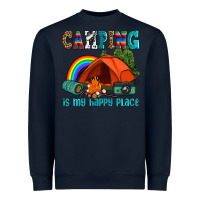 Camping Is My Happy  Place Heavyweight Sweatshirt | Teevron