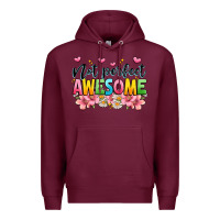 Burgundy not perfect awesome Premium Hoodie - JahusDesignShop