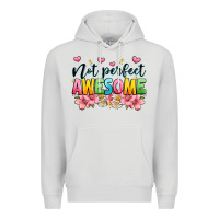 Dove Grey not perfect awesome Premium Hoodie - JahusDesignShop