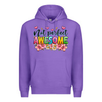 Purple not perfect awesome Premium Hoodie - JahusDesignShop
