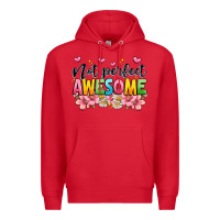 Red not perfect awesome Premium Hoodie - JahusDesignShop