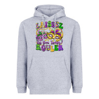 Heather Grey laissez les bon temps rouler Heavyweight Hoodie - LillyAllenDesigns