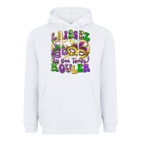 White laissez les bon temps rouler Heavyweight Hoodie - LillyAllenDesigns