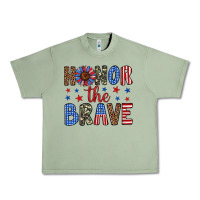 Oil Green honor the brave Urban Heavy Tee - Artiststas