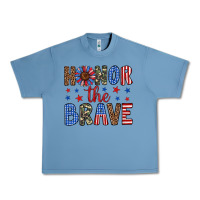 Pebble Blue honor the brave Urban Heavy Tee - Artiststas