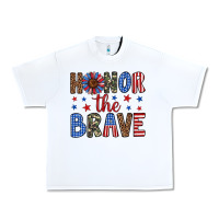 White honor the brave Urban Heavy Tee - Artiststas