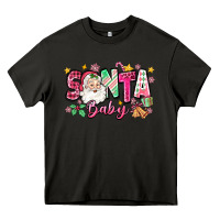 Asphalt pink santa baby christmas Heavy Core Tee - Zillion Design Studio