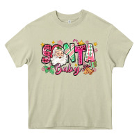 Mossy pink santa baby christmas Heavy Core Tee - Zillion Design Studio