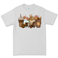 Dove Grey leopard coffee cups Premium Tee - Zillion Design Studio