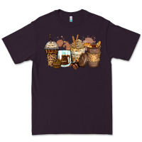 Plum leopard coffee cups Premium Tee - Zillion Design Studio