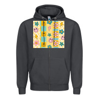 Smoke retro daisy Zipper Hoodie - MaliasSmallBusiness