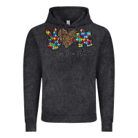 Vintage Black peace love autism1 Vintage Hoodie - CowhideDigitalArt