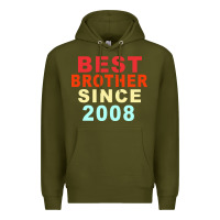 Army Green Best Brother Sİnce 2008 Premium Hoodie - Bettercallsaul