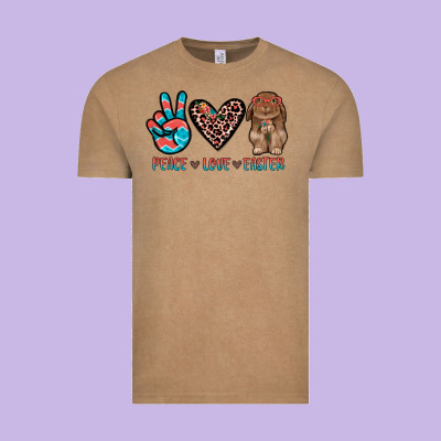 Peace Love Easter Vintage Tee Designed By Jahusdesignshop