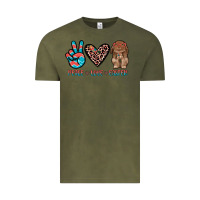 Vintage Olive peace love easter Vintage Tee - JahusDesignShop