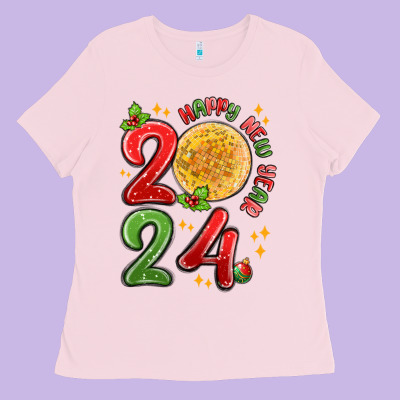 Ladies Tee happy new year 2024