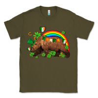 Army Green st patricks bear ado Classic Tee - AdoDesignShop