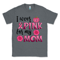 Charcoal Heather i wear pink for my mom sunlower and pumpkin Classic Tee - AdoDesignShop