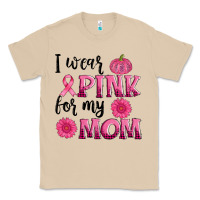 Mushroom i wear pink for my mom sunlower and pumpkin Classic Tee - AdoDesignShop