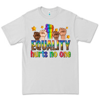 Dove Grey equality hurts no one with fists Premium Tee - texasbilliewilder