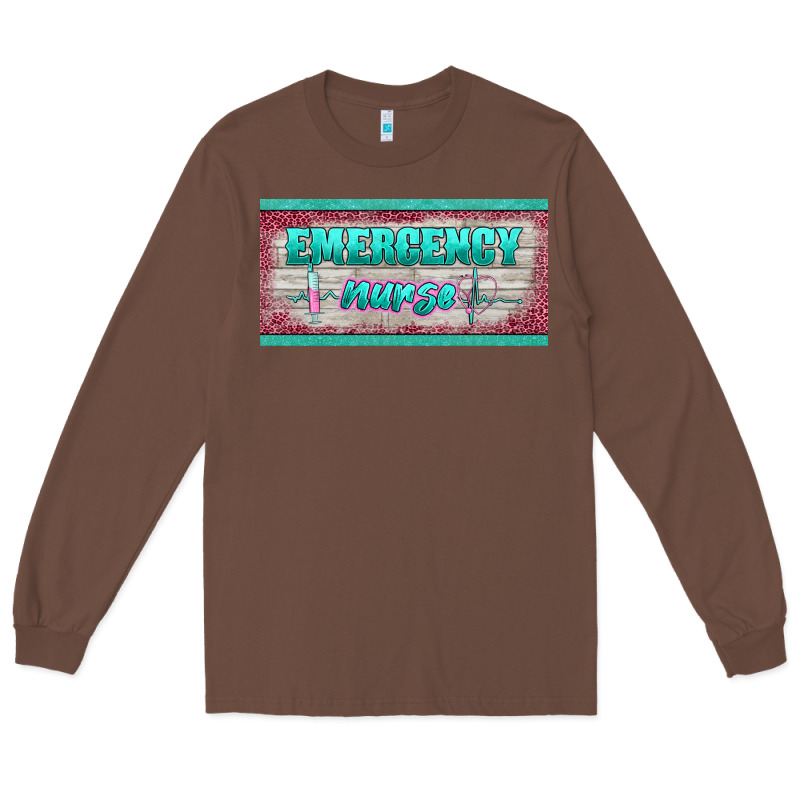 Western Emergency Nurse License Plate Template Long Sleeve Tee by BarkalooDesign | Teevron