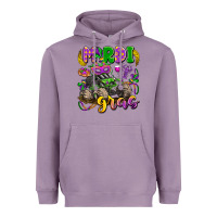 Lavender mardi gras monster truck Heavyweight Hoodie - LillyAllenDesigns