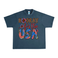 Midnight Navy hooray for the usa Urban Heavy Tee - Artiststas
