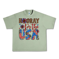 Oil Green hooray for the usa Urban Heavy Tee - Artiststas