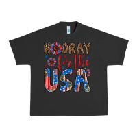 Pigment Black hooray for the usa Urban Heavy Tee - Artiststas