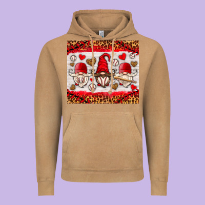 Baseball Gnome Vintage Hoodie Designed By Hra Design Shop