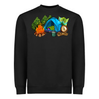 Black camp in the woods Heavyweight Sweatshirt - AdoDesignShop