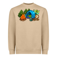 Mushroom camp in the woods Heavyweight Sweatshirt - AdoDesignShop