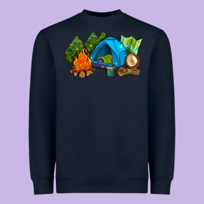 Camp In The Woods Heavyweight Sweatshirt Designed By Adodesignshop