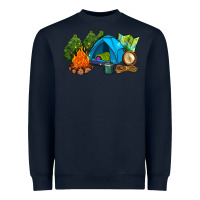 Navy camp in the woods Heavyweight Sweatshirt - AdoDesignShop