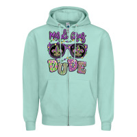 Seafoam mardi gras dude Zipper Hoodie - MaliasSmallBusiness