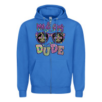 True Royal mardi gras dude Zipper Hoodie - MaliasSmallBusiness