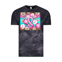 Cloud Black Breast cancer balloon Vintage Tee - Artiststas