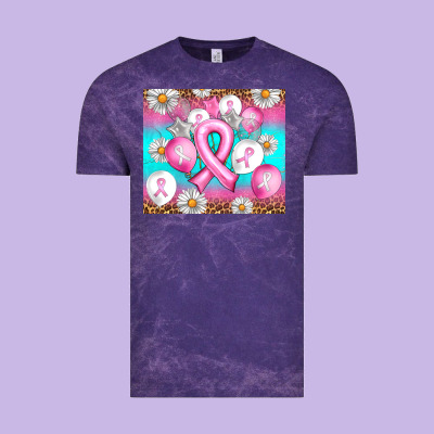 Breast Cancer Balloon Vintage Tee Designed By Artiststas
