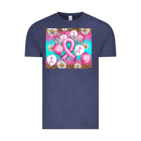 Vintage Denim Breast cancer balloon Vintage Tee - Artiststas
